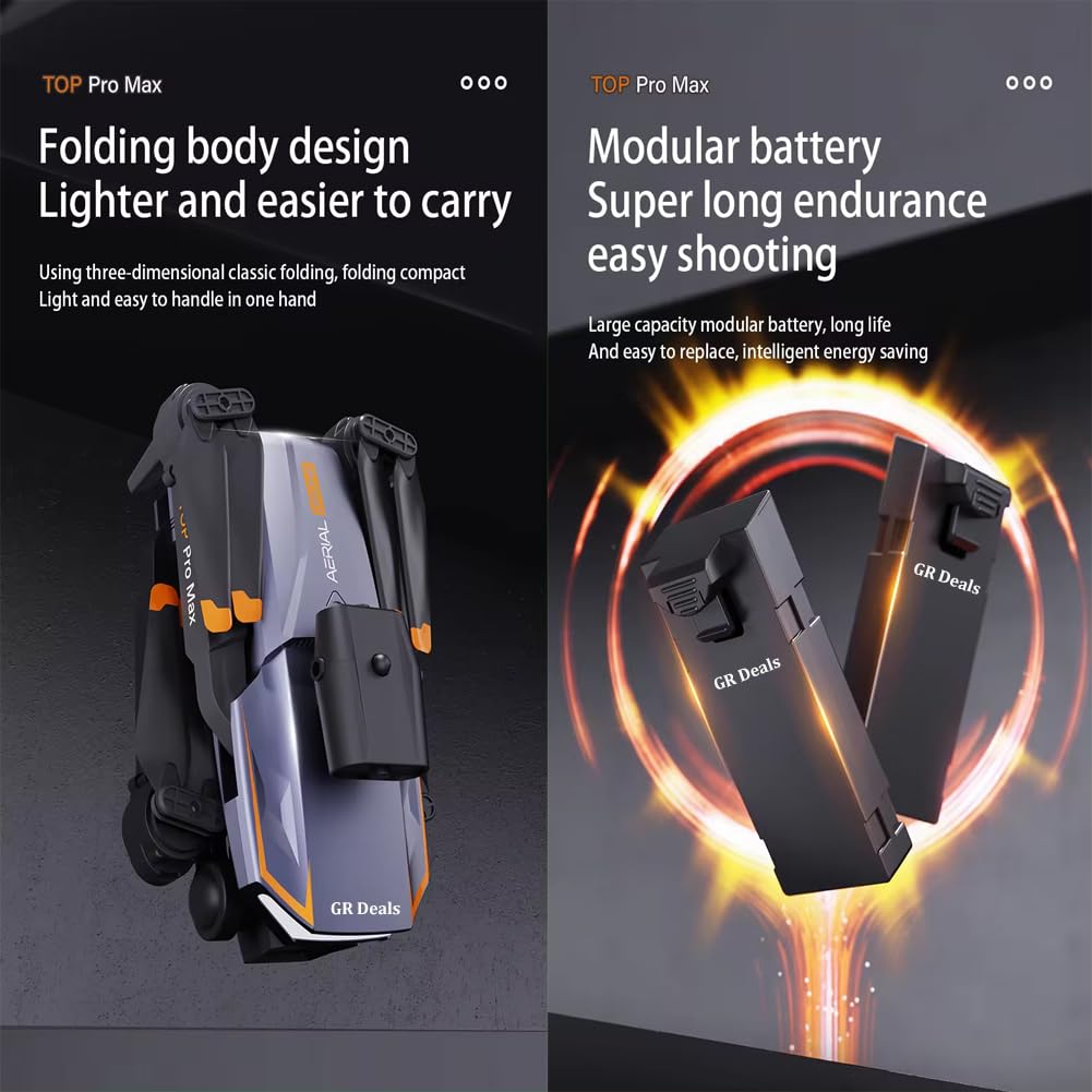 P18 Pro Drone 4K GPS HD Triple Camera Optical Flow Positioning Obstacle Avoidance HD Photography