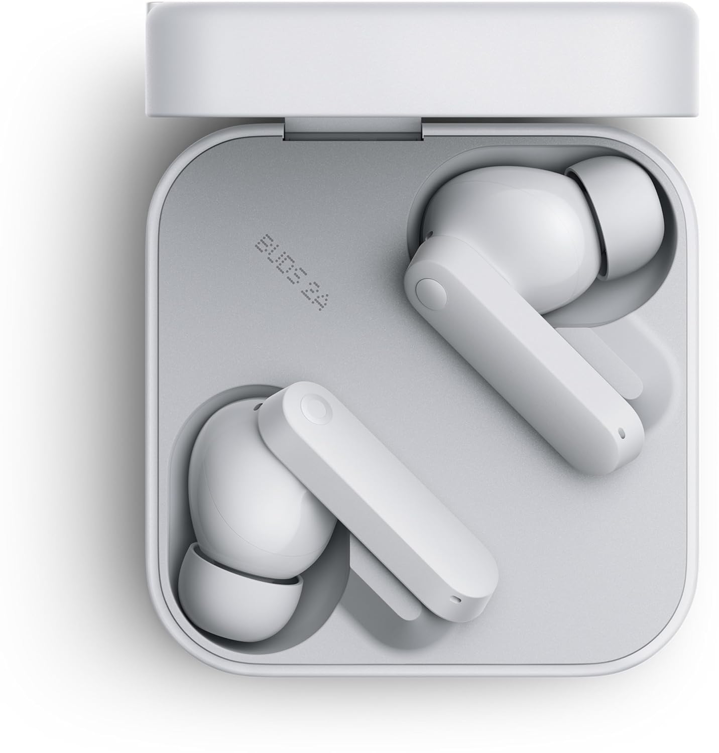 CMF BY NOTHING Buds 2a (Light Grey) | 42 dB ANC | 12.4mm Dirac-Tuned Drivers | Ultra Bass | 35.5 Hrs Playback | Bluetooth 5.4 | Fast Charging | IPX4 TWS