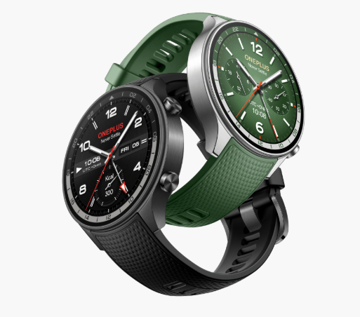 +onePlus Watch 2R with Wear OS 4 by Google,Snapdragon W5 Chipset,Upto 100hrs Battery Life,1.43’’ AMOLED Display,100+ Sports Mode,Dual Frequency GPS,5 ATM,IP68 & BT Calling