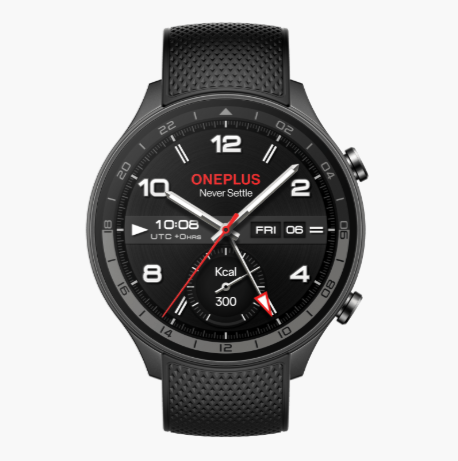 +onePlus Watch 2R with Wear OS 4 by Google,Snapdragon W5 Chipset,Upto 100hrs Battery Life,1.43’’ AMOLED Display,100+ Sports Mode,Dual Frequency GPS,5 ATM,IP68 & BT Calling