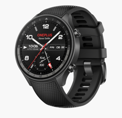 +onePlus Watch 2R with Wear OS 4 by Google,Snapdragon W5 Chipset,Upto 100hrs Battery Life,1.43’’ AMOLED Display,100+ Sports Mode,Dual Frequency GPS,5 ATM,IP68 & BT Calling