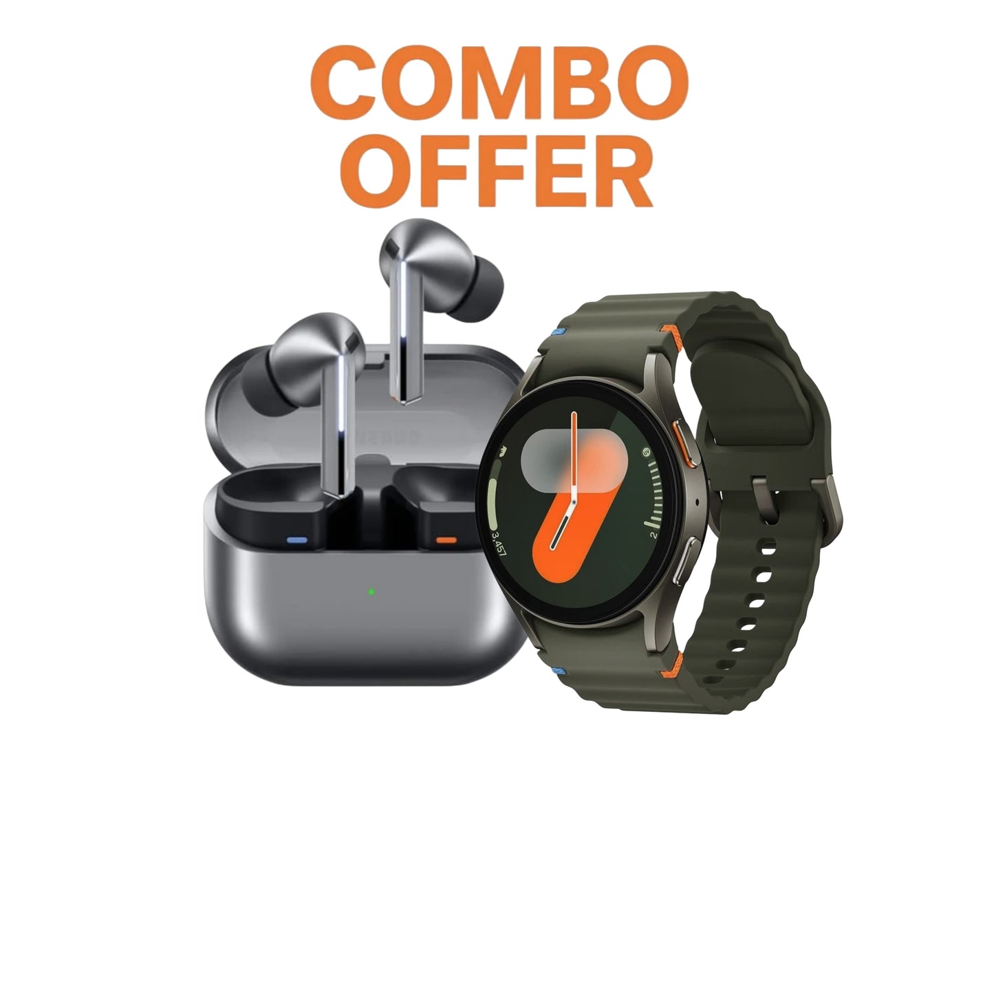 Combo Samsung galaxy watch 7 & Galaxy Buds3 Pro Wireless Earbuds With Cove